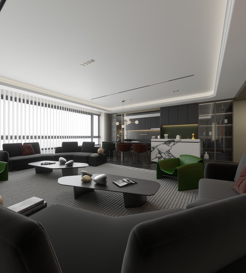 绿地·达沃斯公馆海景大平层设计丨菲律宾达沃-16