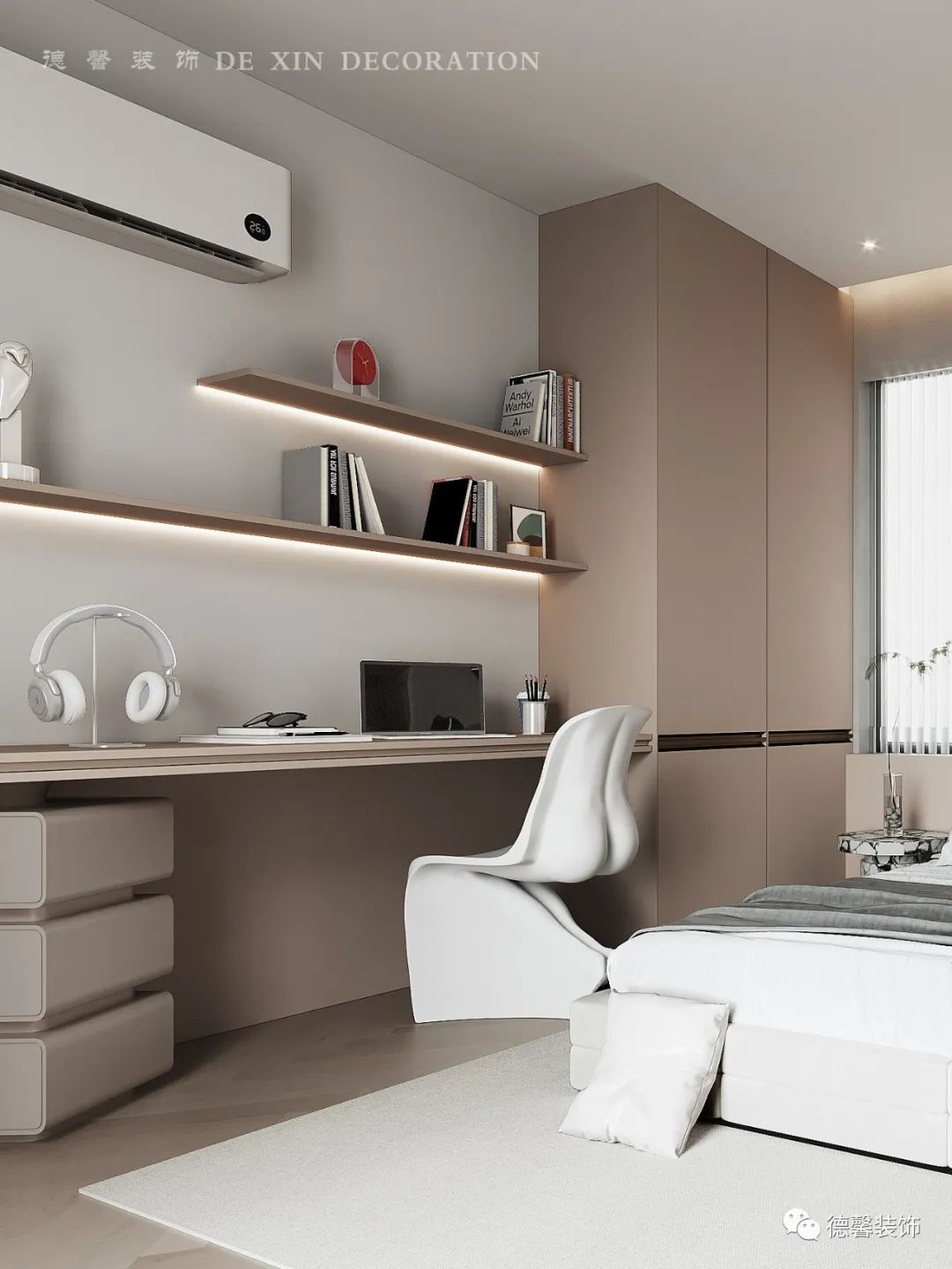 金地半山风华现代风别墅丨中国广州丨德馨装饰-19