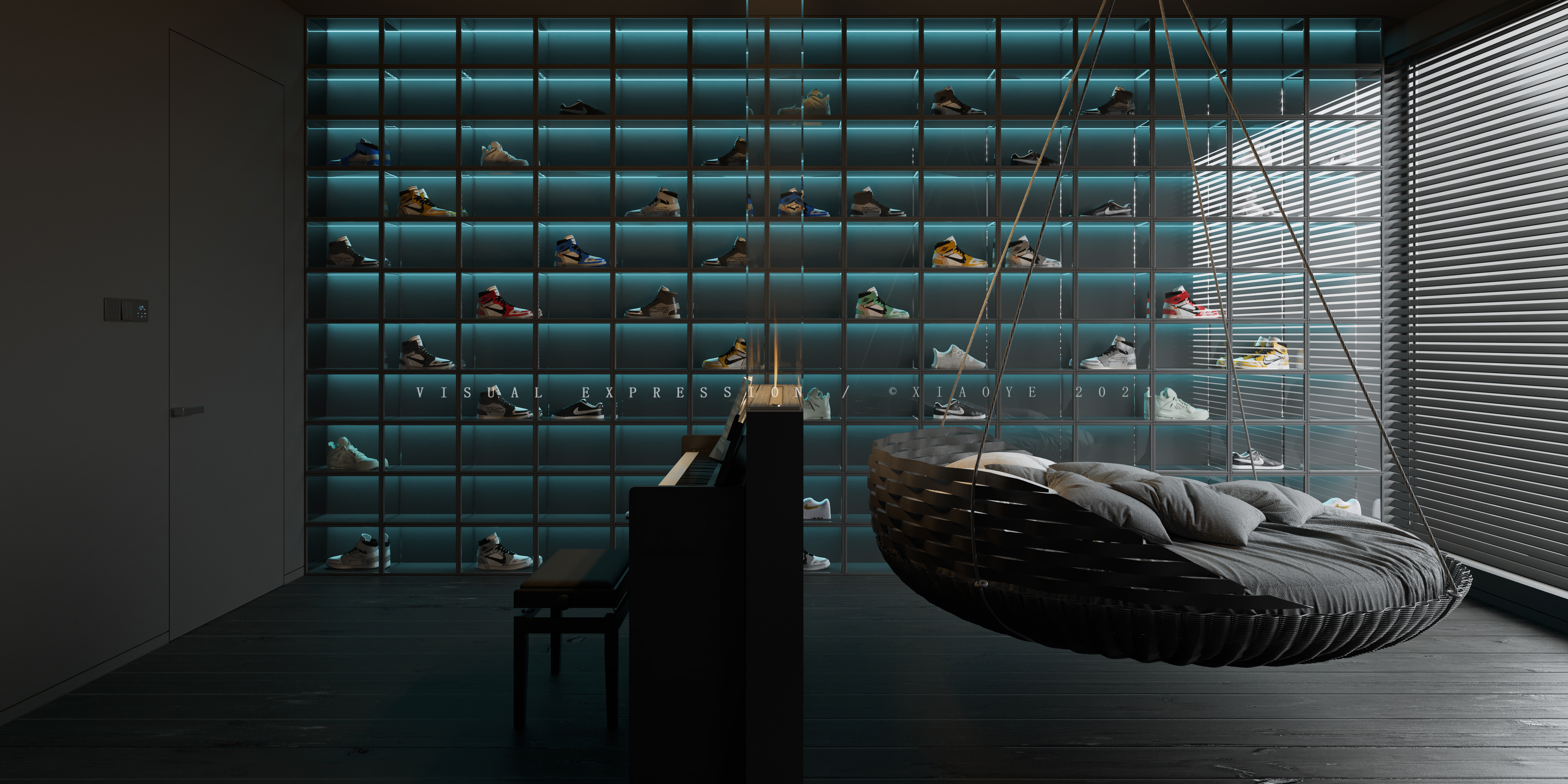 黑色视觉盛宴 · XIAOYE 室内设计作品-8