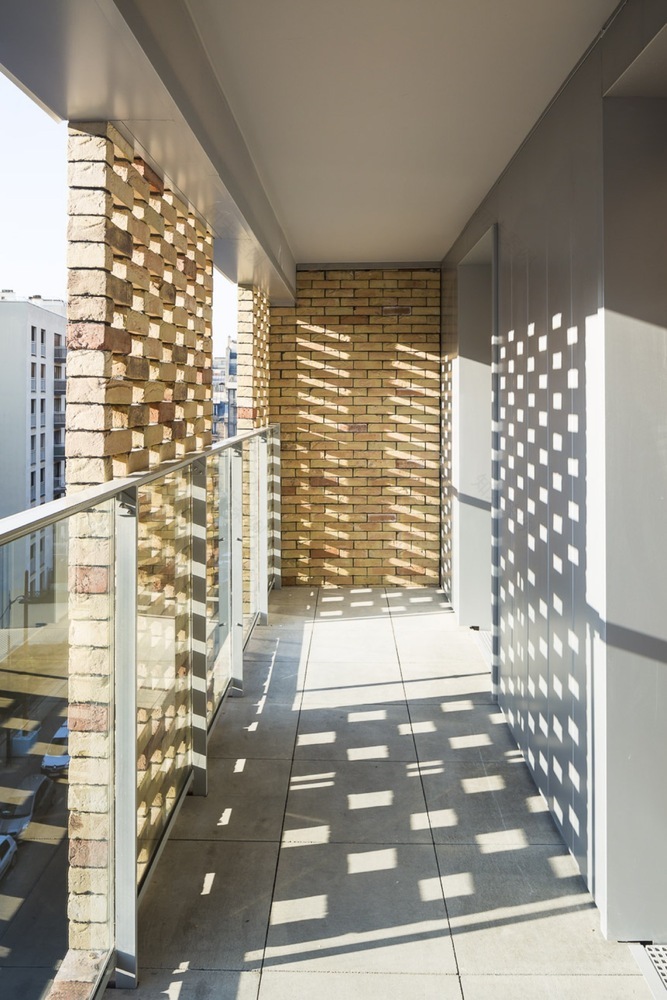 巴黎生态区砖砌云层公寓-39