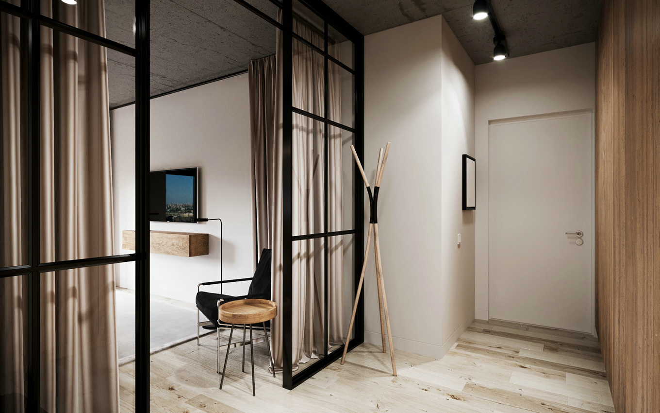 俄罗斯工业风小户型公寓-8