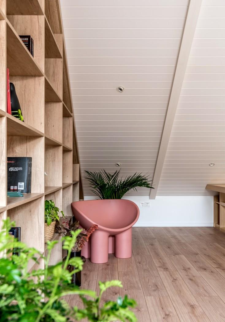 红房子开放式家居设计，自然元素打造复古质感-68