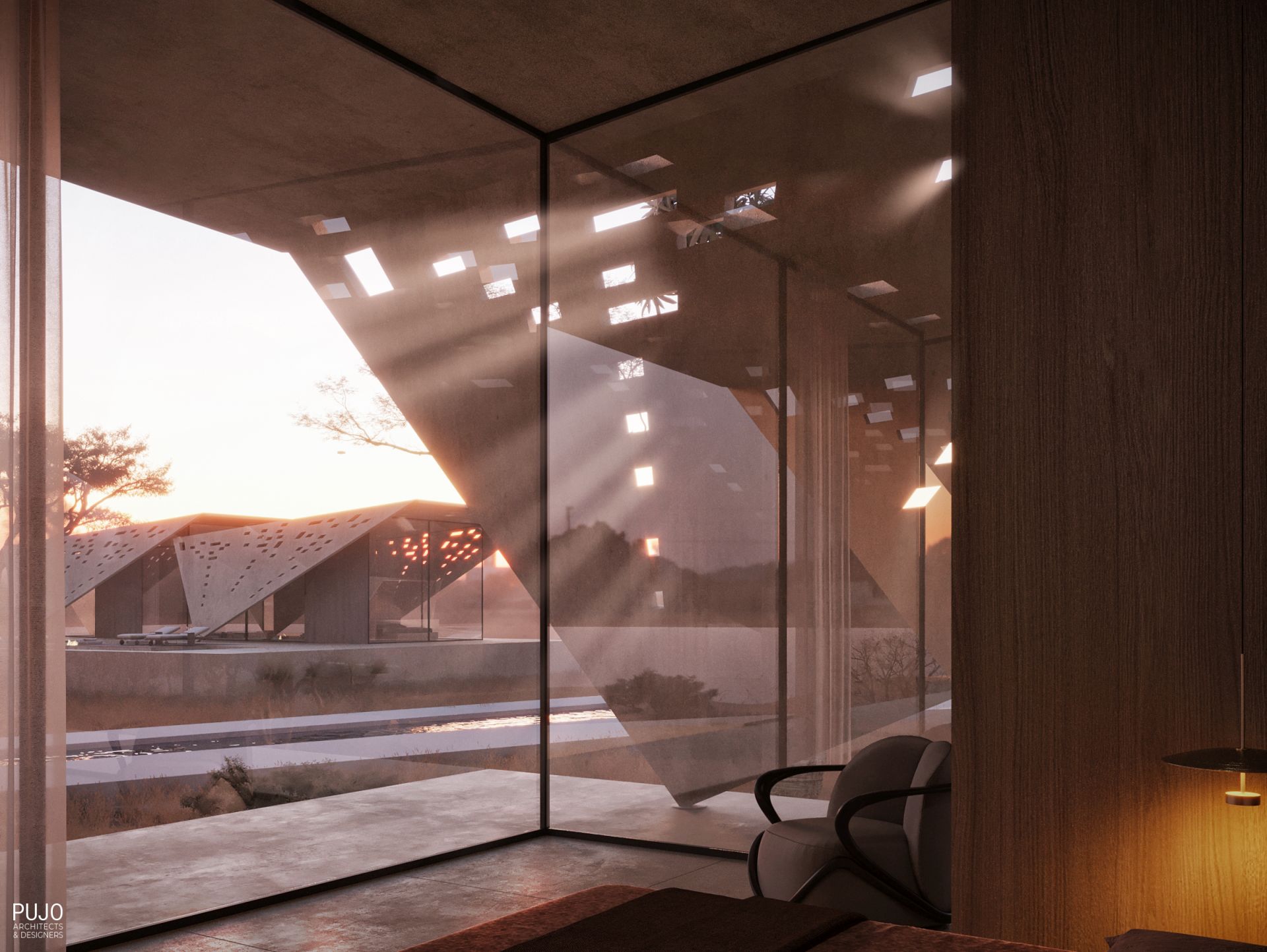 赞比西河岸边未来主义别墅设计丨赞比亚丨Pujo Architects & Designers-19