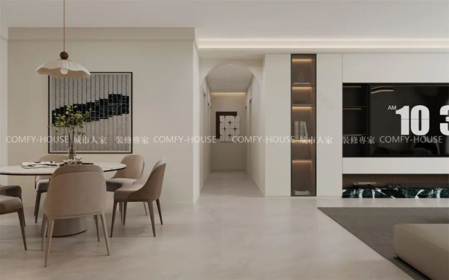 【丁家嵘汇】168㎡丨留白的艺术:把家变成会呼吸的简约空间-42