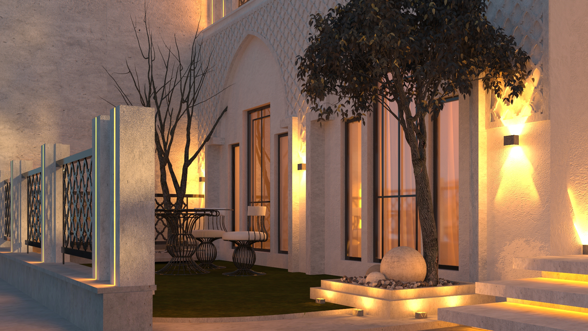 Traditional Courtyard house design-0