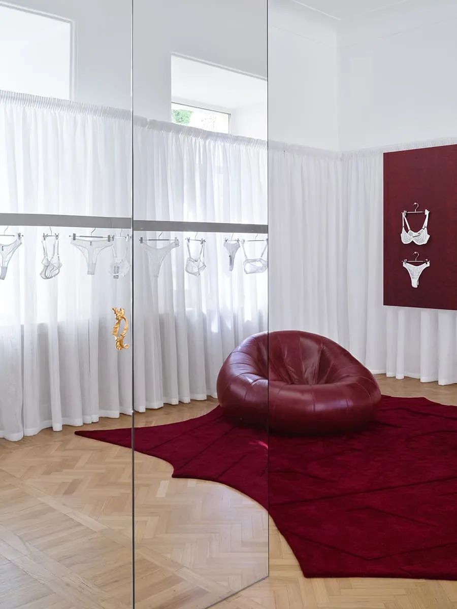 Merci Lingerie 商店室内设计丨Elena Lokastova Project-0