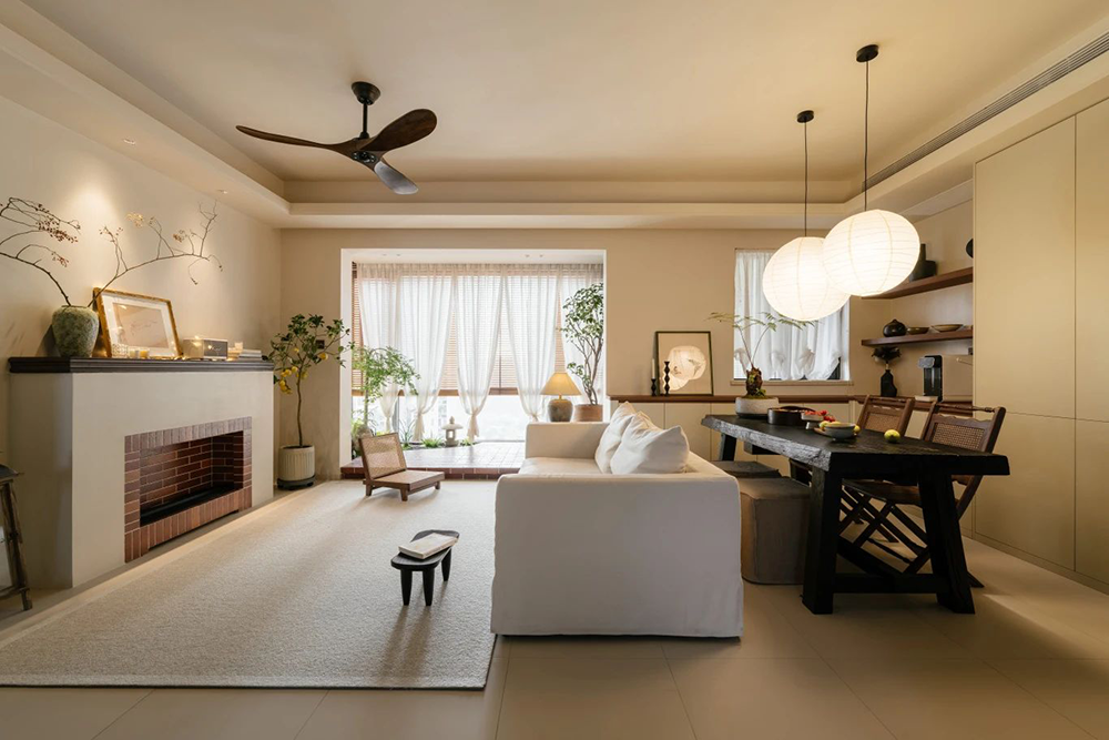 侘寂风私宅设计丨筑言设计,武汉三伏设计-6