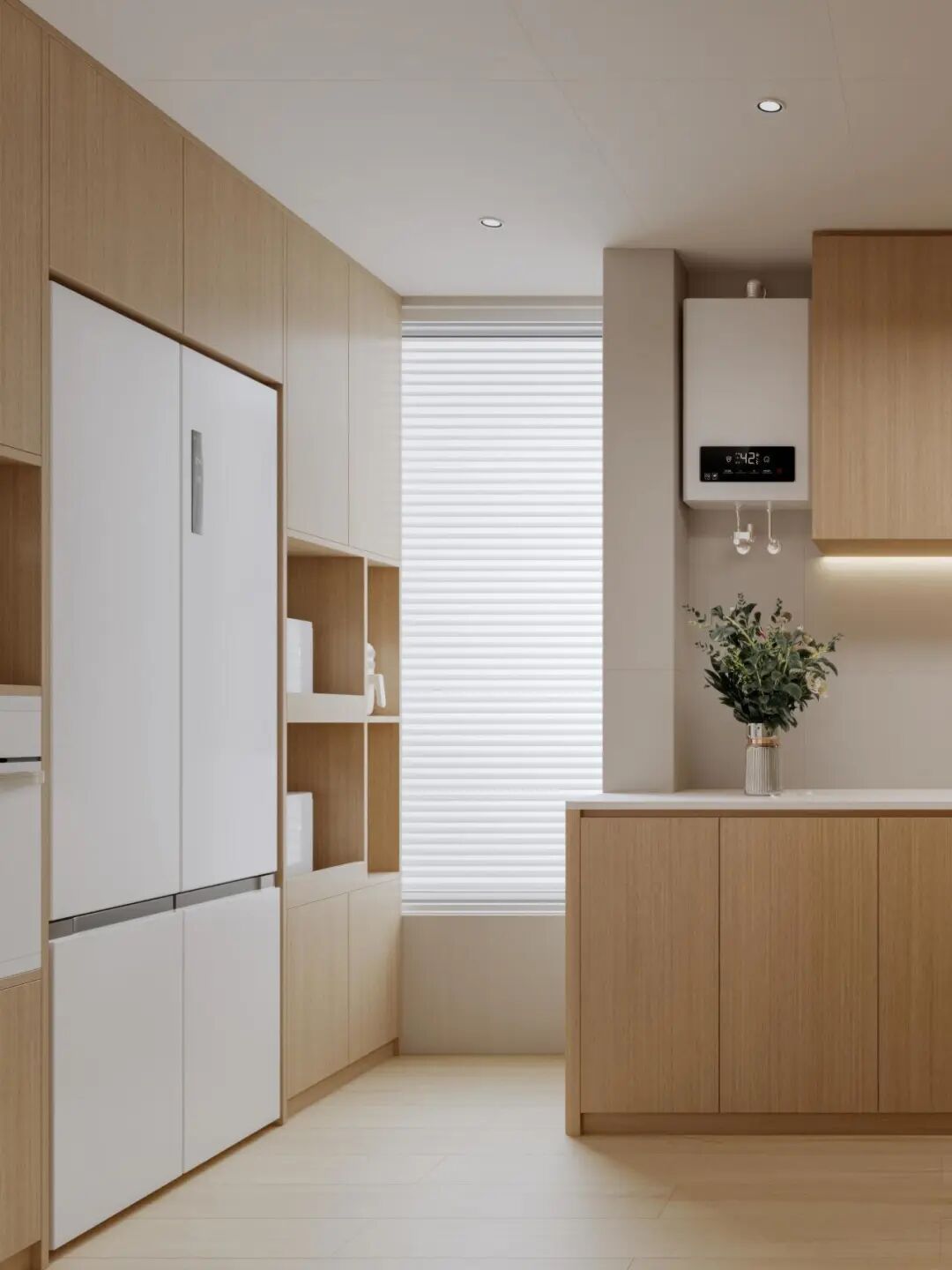 原木与极简的对话：100㎡的家，藏着一个会呼吸的家庭影院-41