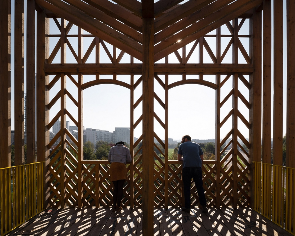 33 展馆空间 | 木构观景平台的多功能社区中心-29
