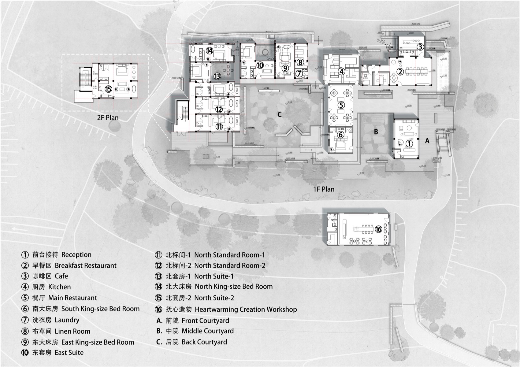 抚心集·愈丘Villa山野美宿丨中国普陀丨介隐建筑事务所-169