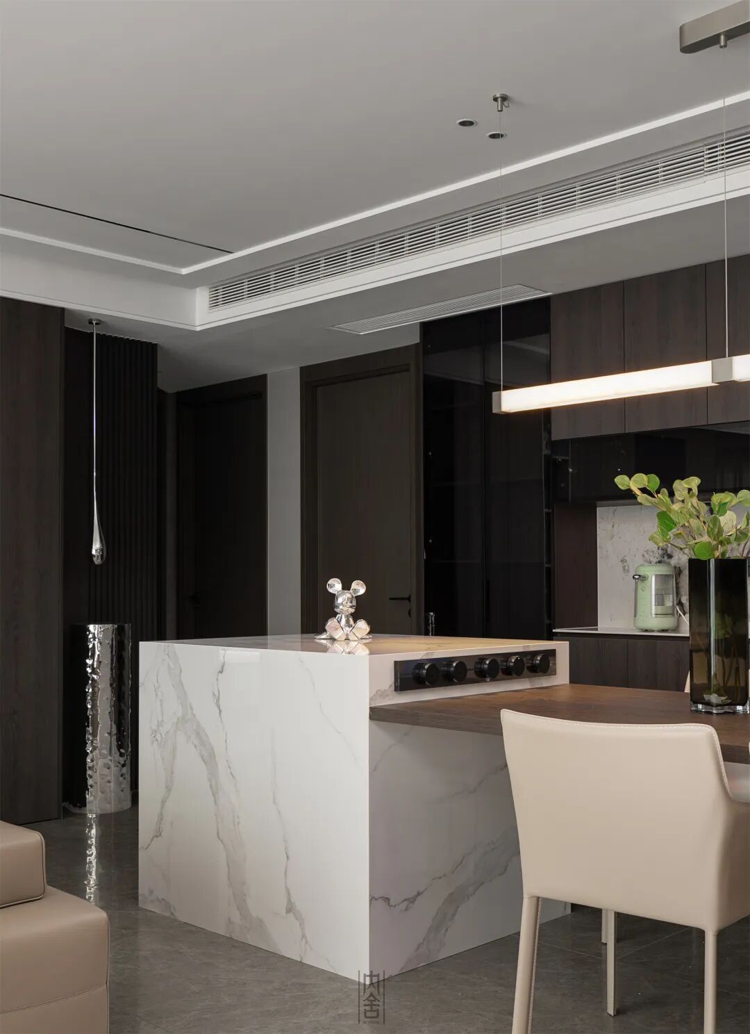 内舍软装丨179㎡现代意式，打破单调感，营造质感且高级的梦想家！-20