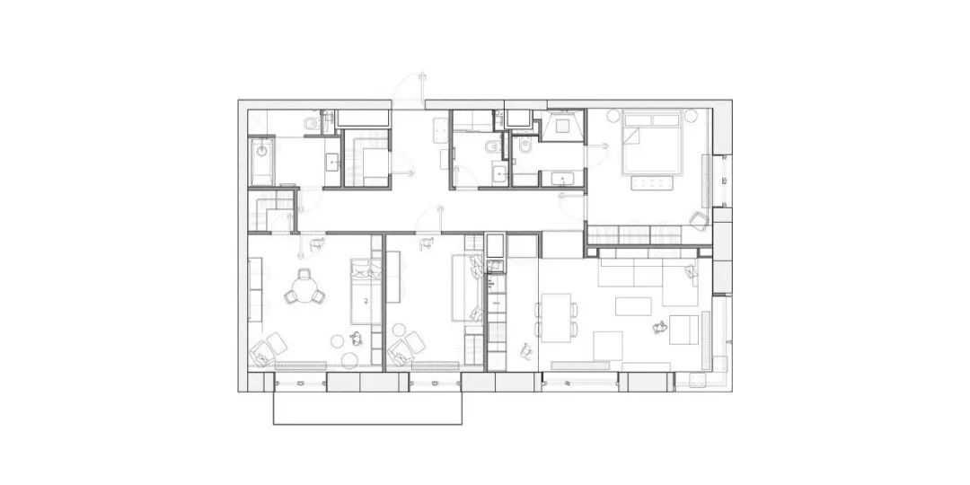 莫斯科 106㎡现代简约家居，融入苏联构成主义风格-114