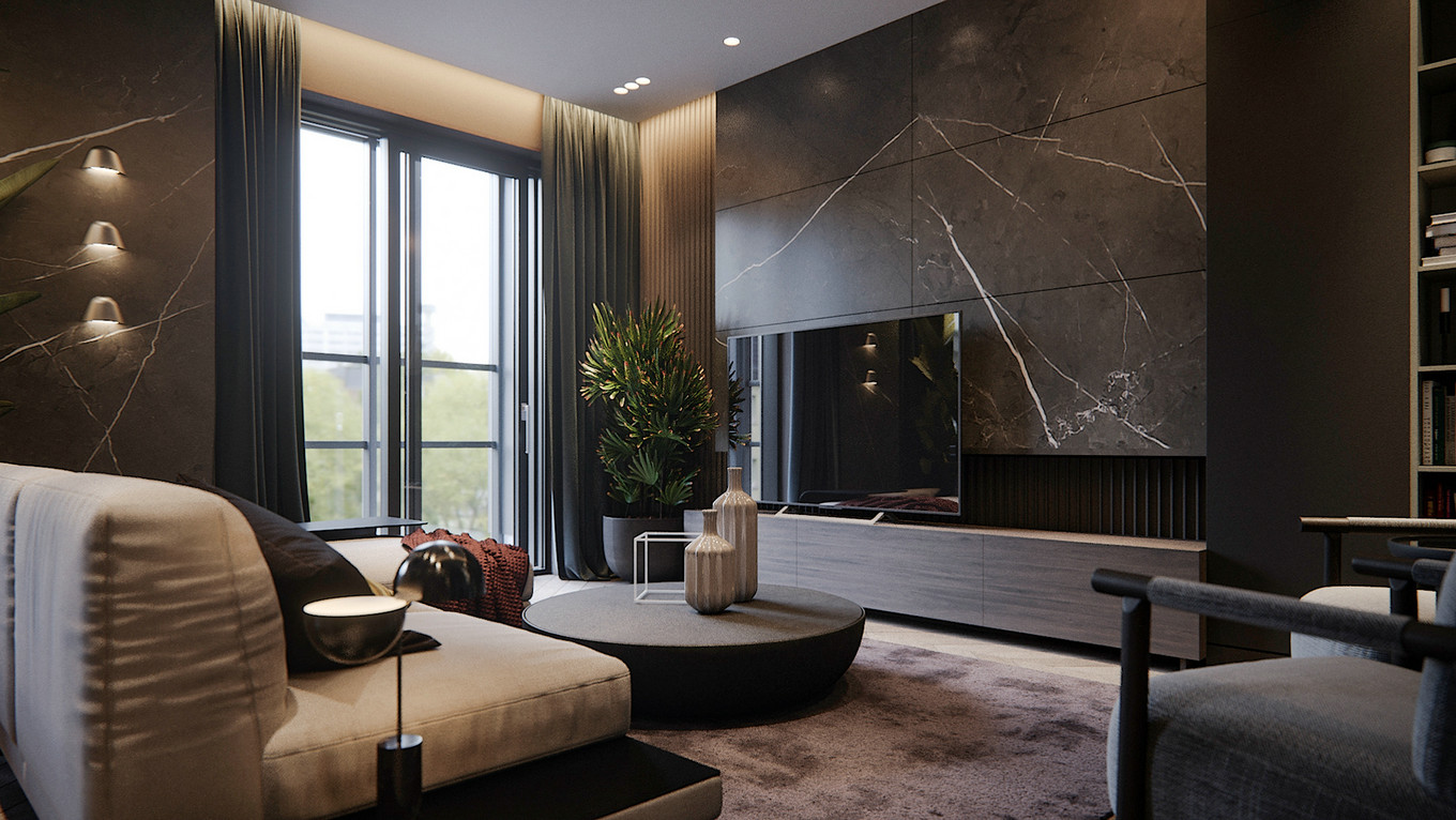 现代高级灰住宅-0