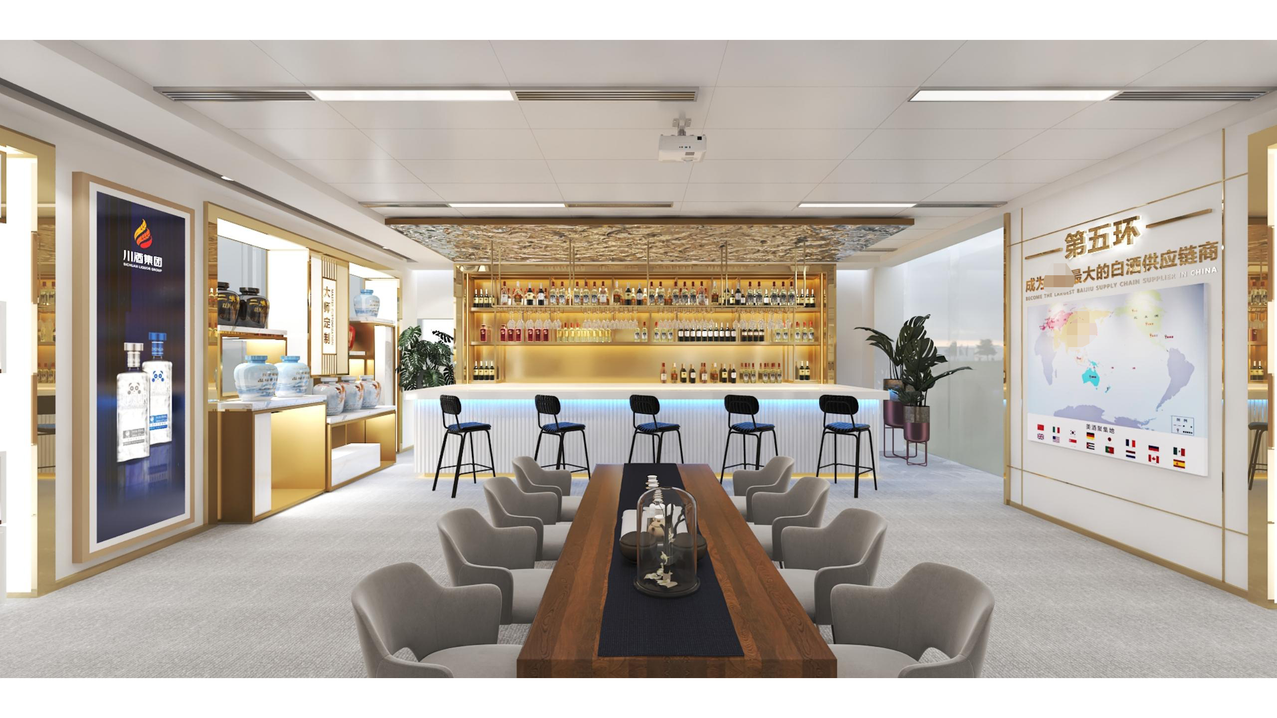 酒展厅设计-19