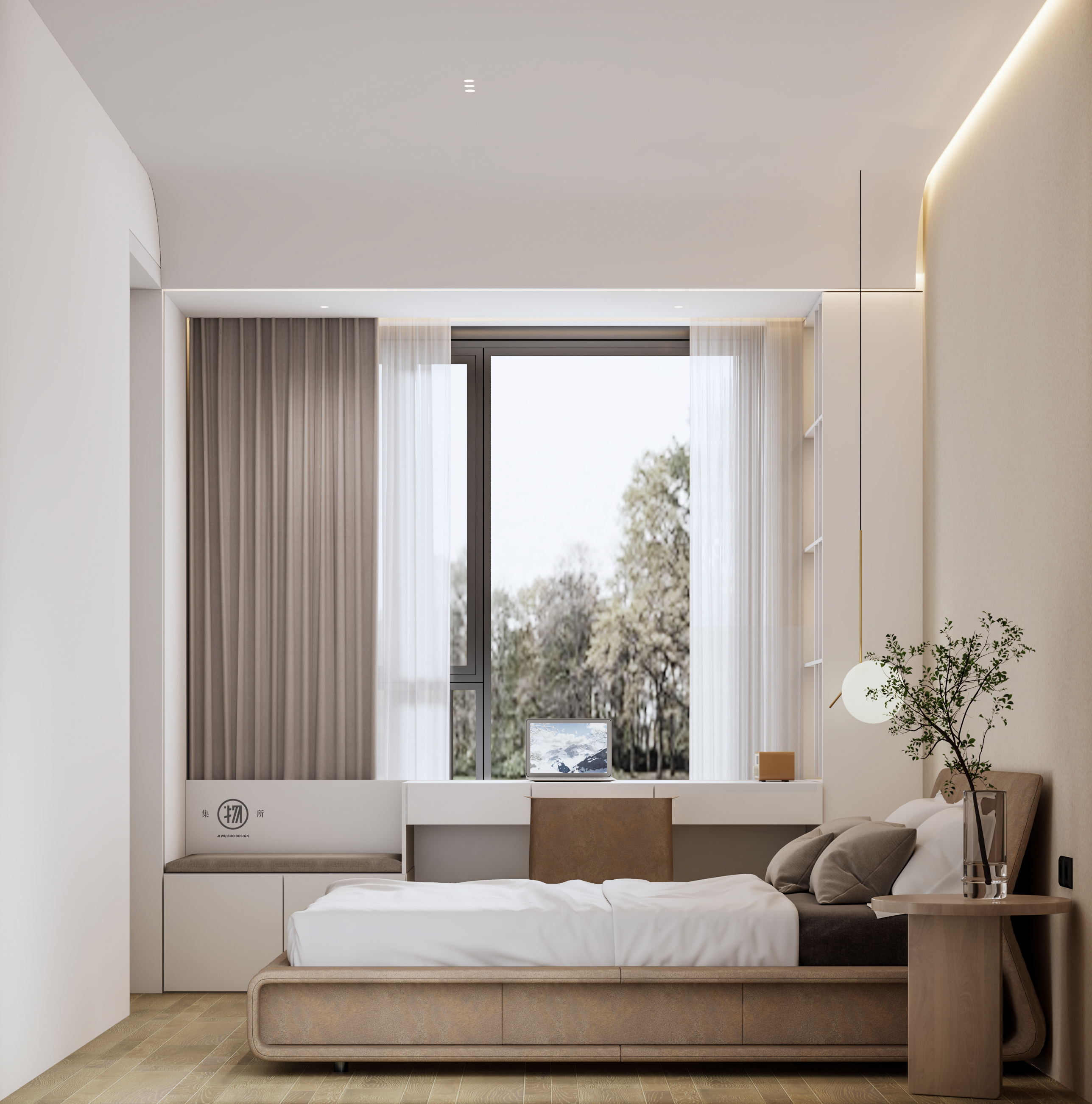 金秋阳光下的住宅商业空间融合丨集物所 Design-42