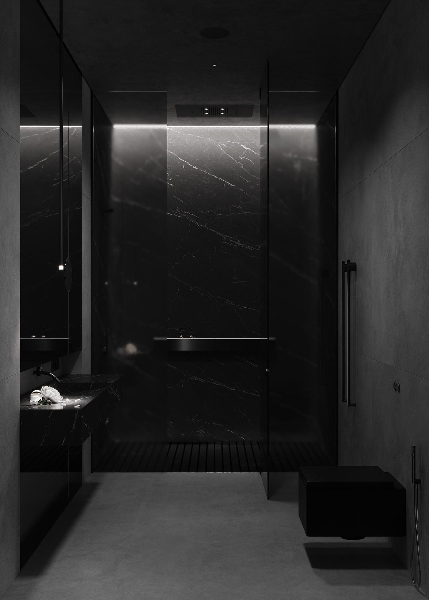 130平 高级黑色系空间，超赞！-38