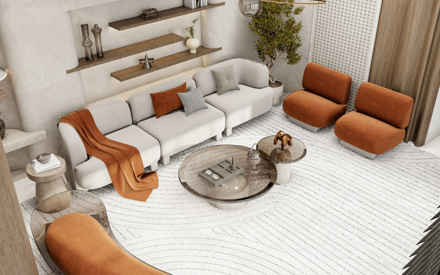 沙特阿拉伯豪华简约风别墅设计丨Alaa Arafa-3