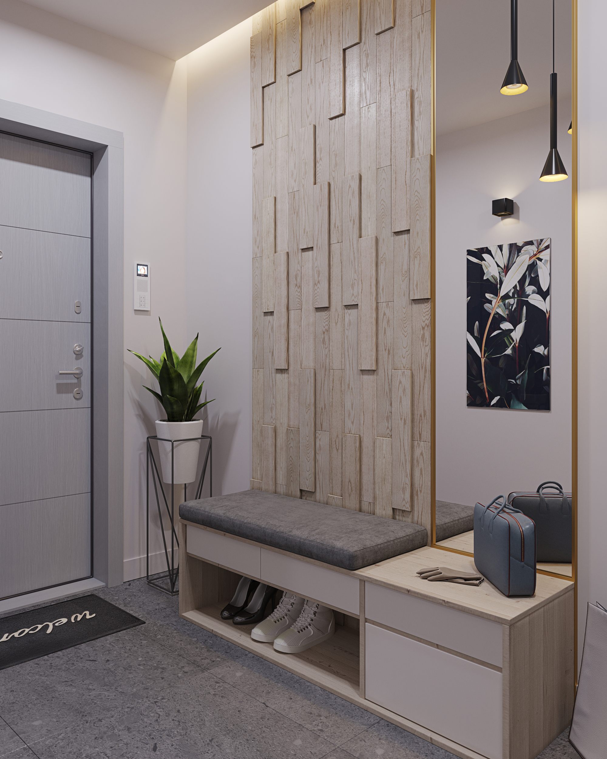 网站设计项目 展示木制墙面面板室内应用-6