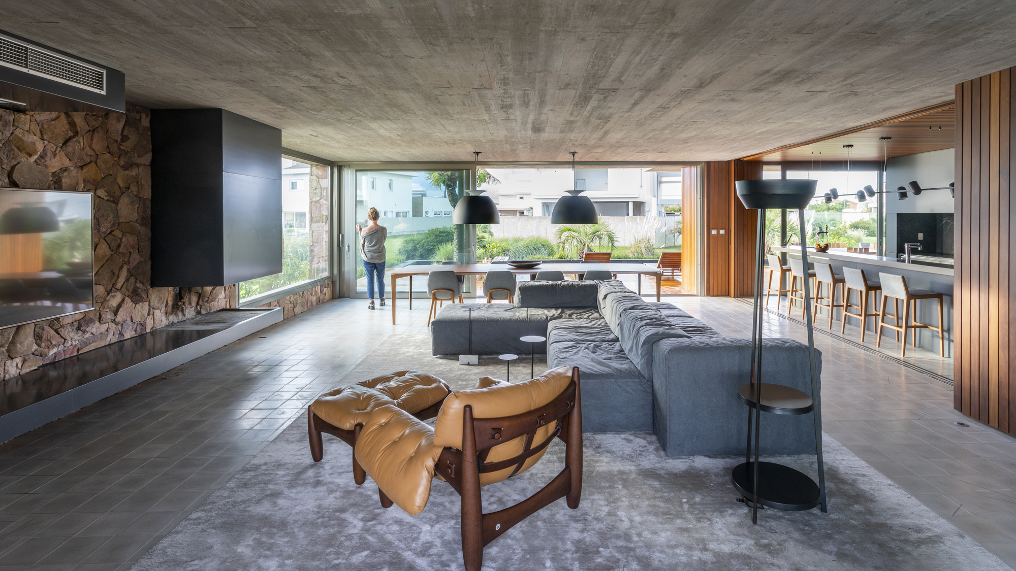 LSG #DM 住宅 | 混凝土棱镜与玻璃空间的互动-28