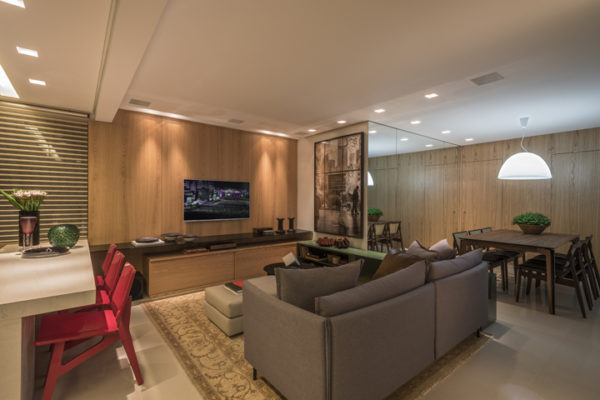 L型客厅现代装饰案例丨Nara Cunha-5