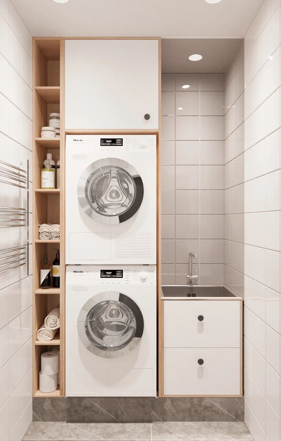 俄罗斯 120㎡原木简约公寓，素雅而精致-25