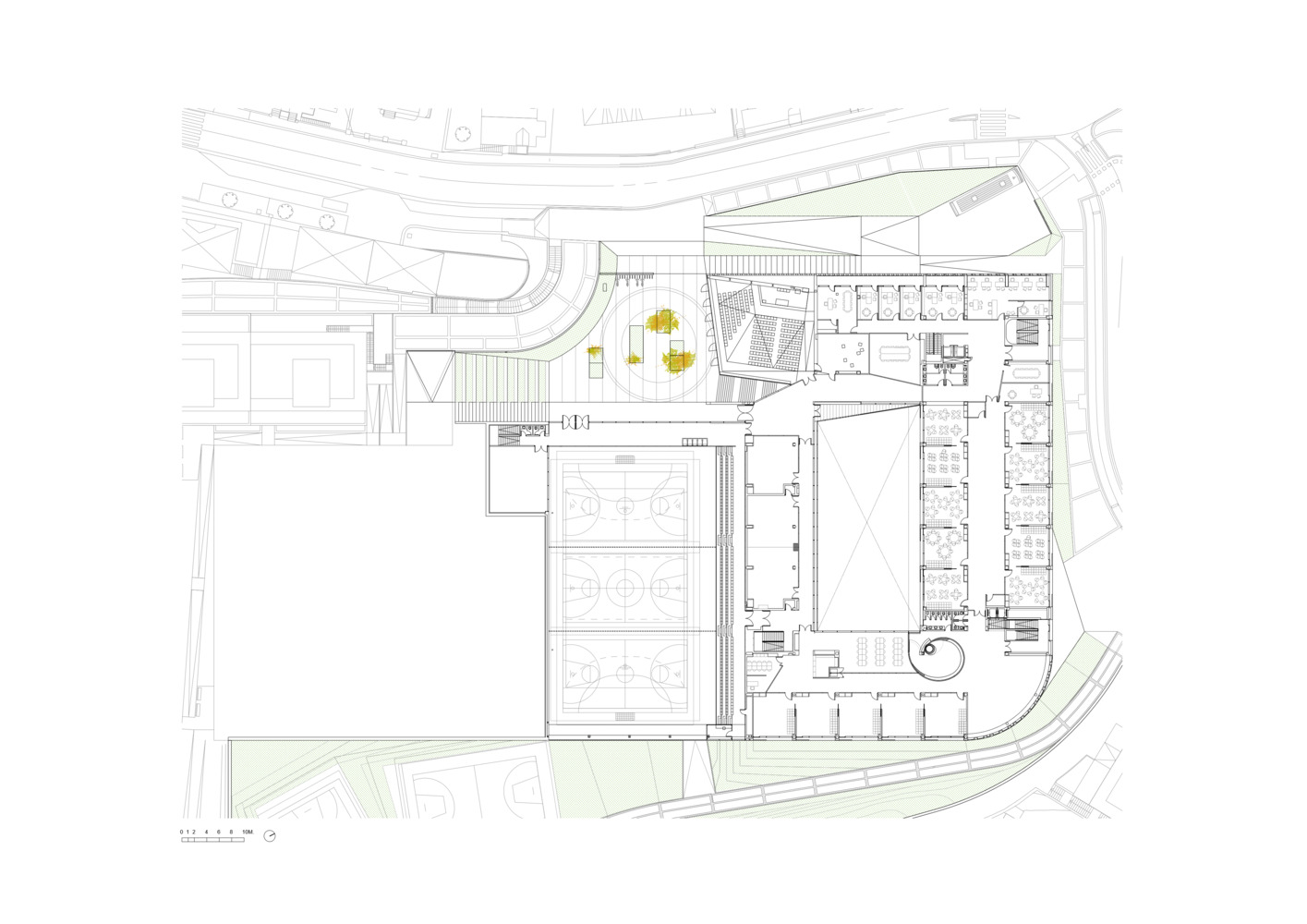 西班牙圣塞巴斯蒂安 Aldapeta María Ikastetxea 学校 | 现代教育建筑的典范-29