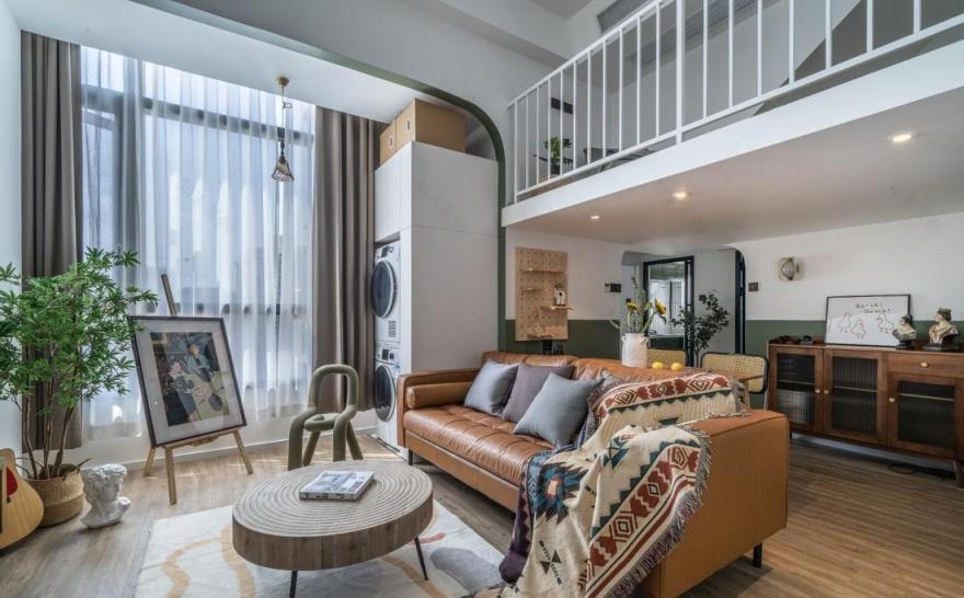 王一樹打造 76㎡中古风理想居所,优化空间动线与收纳-31