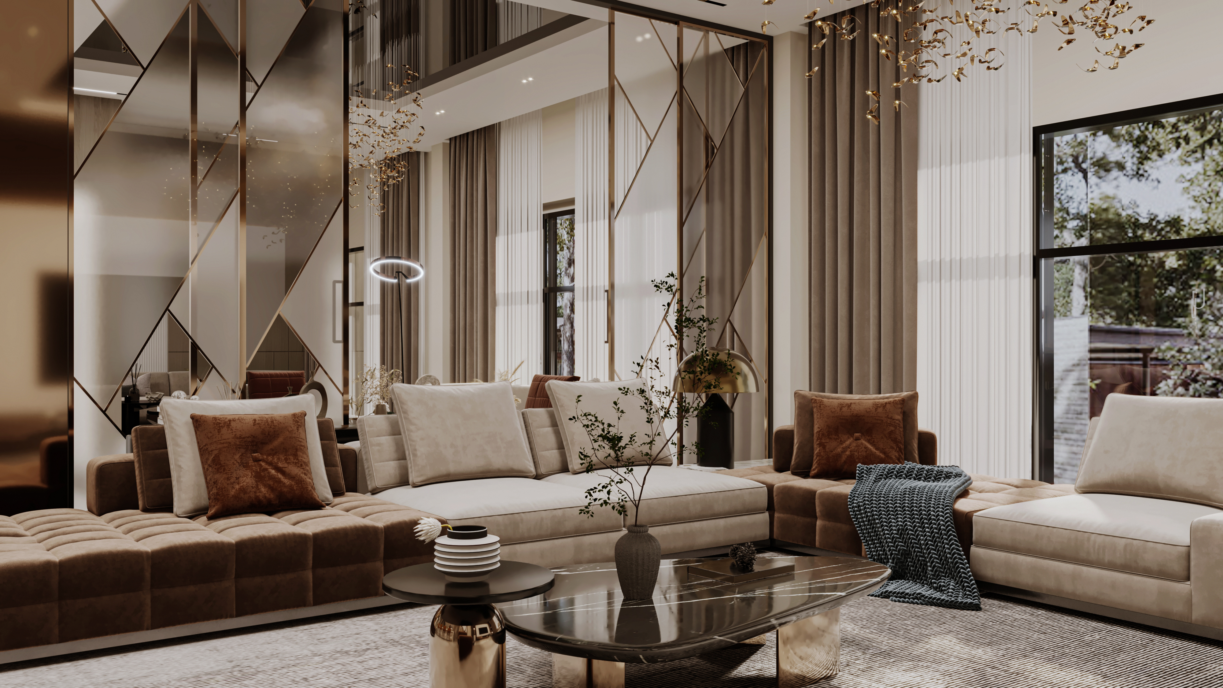 VILLA MODERN RECEPTION（现代别墅）丨埃及开罗丨AHMED FIKRY DESIGNS-8