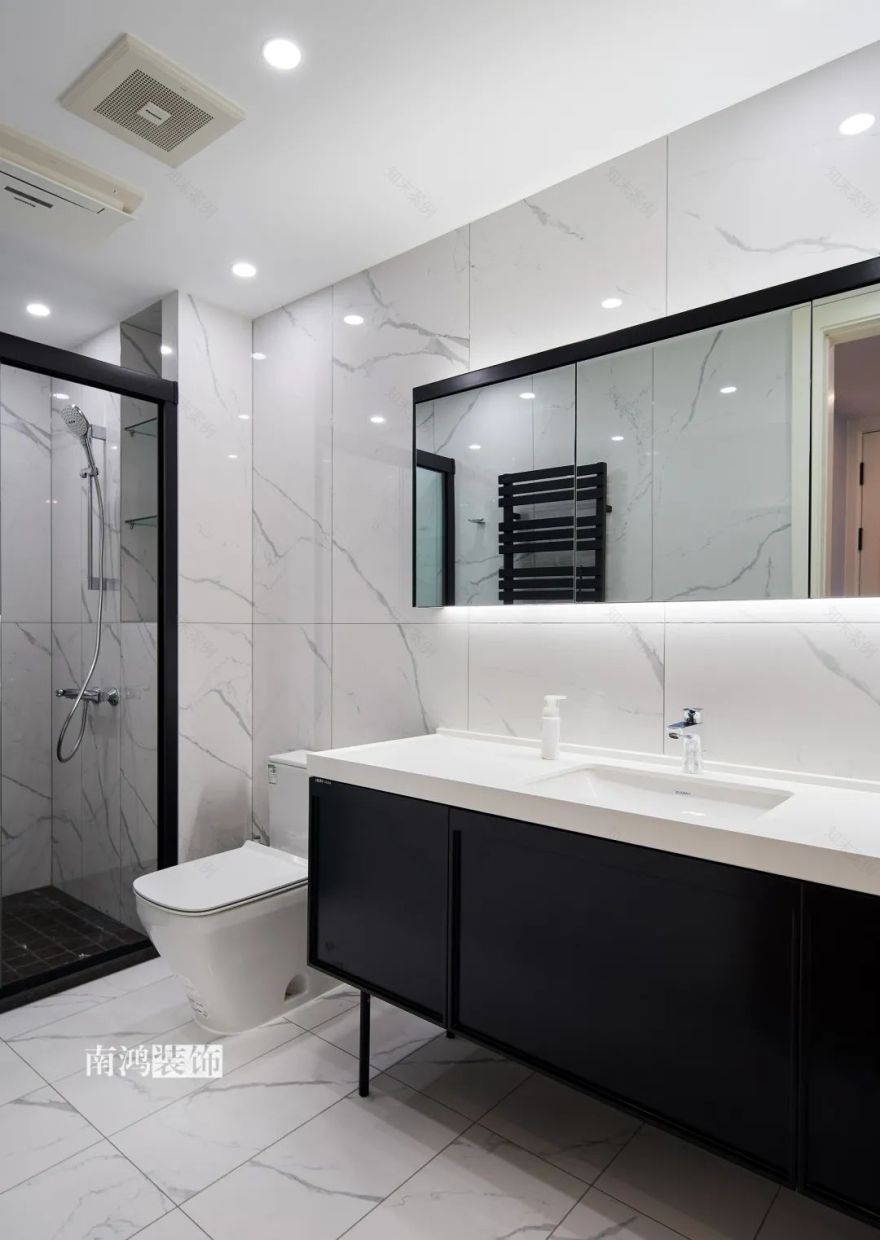 胡桃木风情 · 现代风格三室两厅设计丨浙江南鸿装饰-70