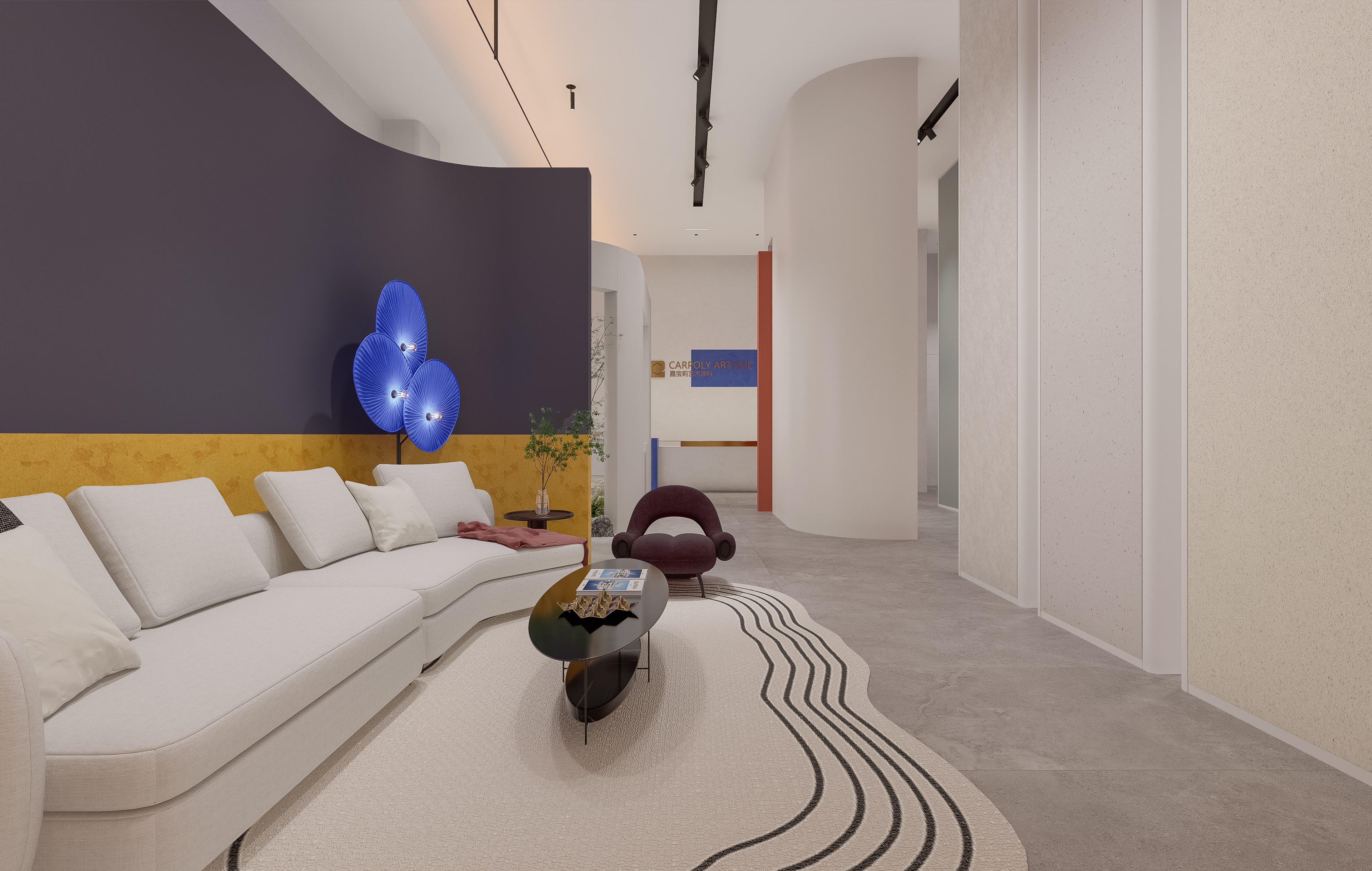 艺术漆展厅室内案例-24