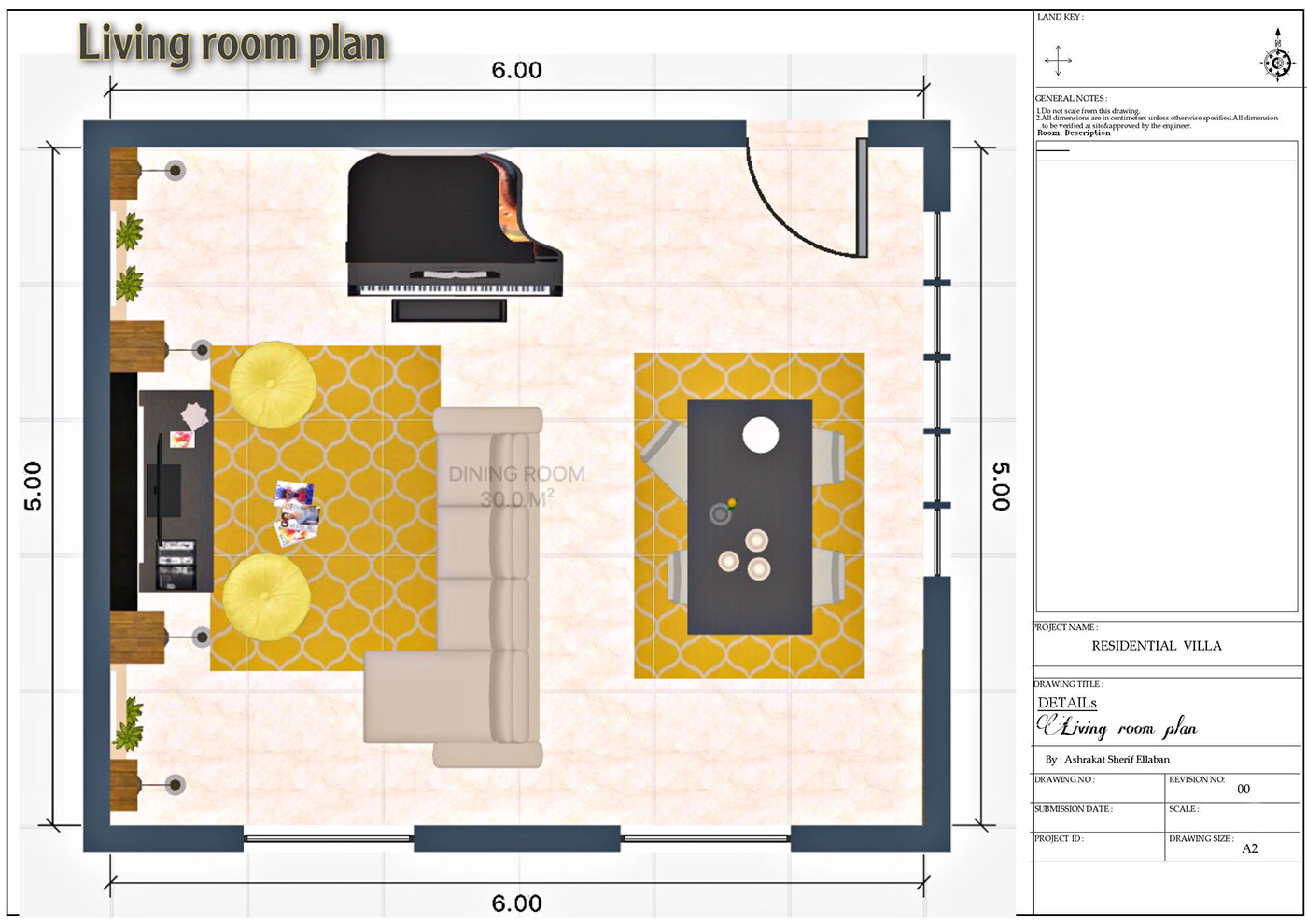 Living room with dinning side-0