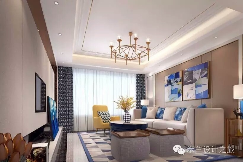 简约灰色调现代客厅设计案例-18