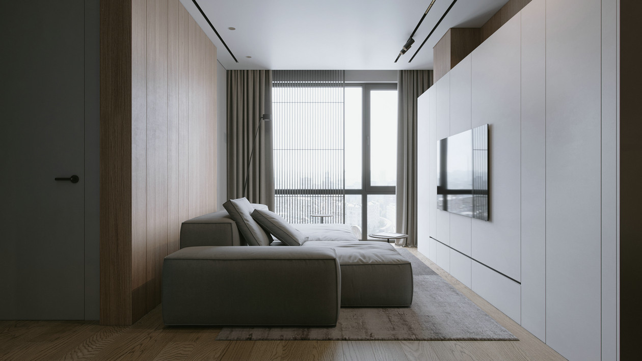 45㎡简约风小空间住宅设计-4