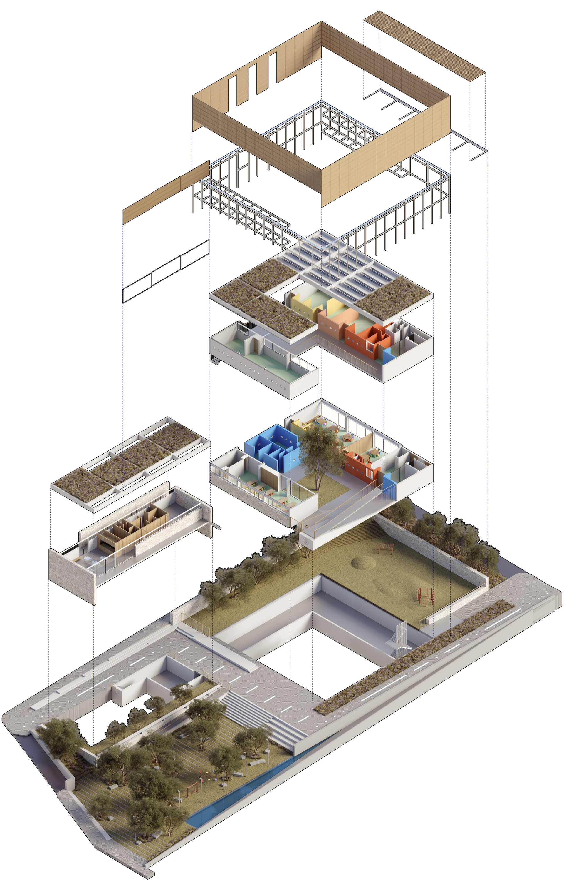 克里特岛幼儿园与老年日托中心丨希腊丨Agis Mourelatos | Architects-21