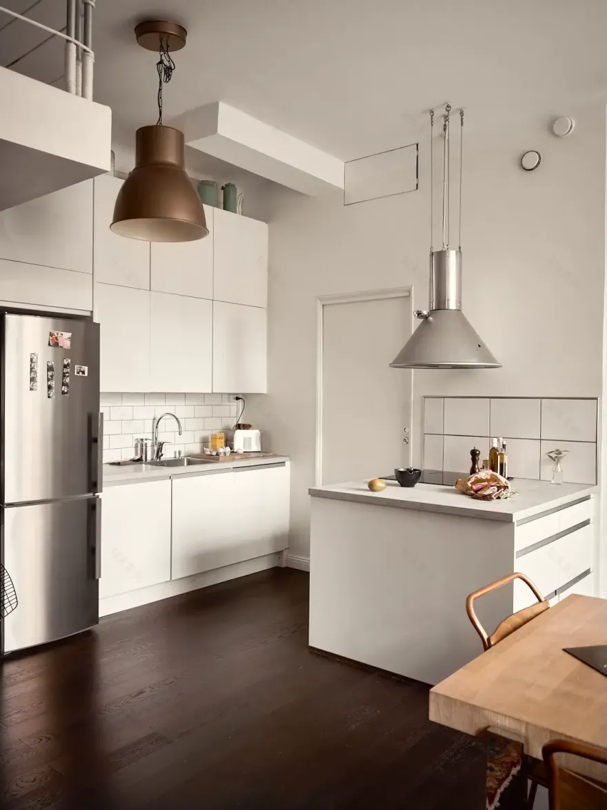 36 平米工业风 Boho 公寓 | 百年老建筑中的自然与力量-11