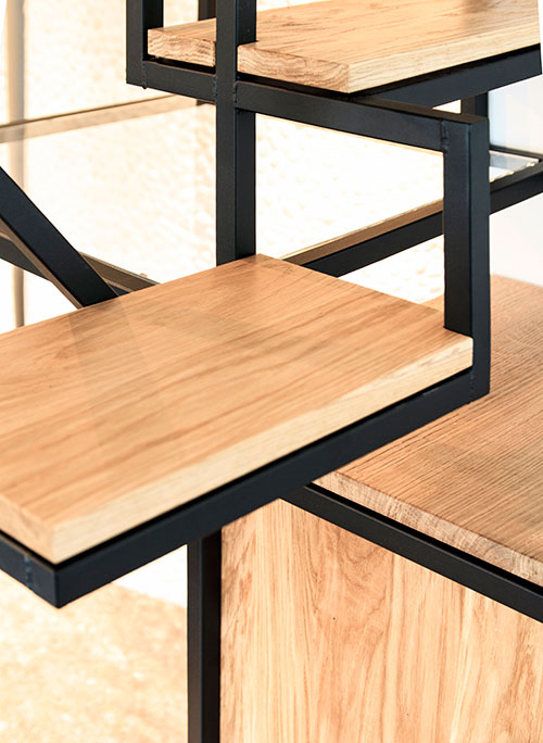 悬挂式楼梯与工作台及书架组合设计丨荷兰设计师Mieke Meijer-13