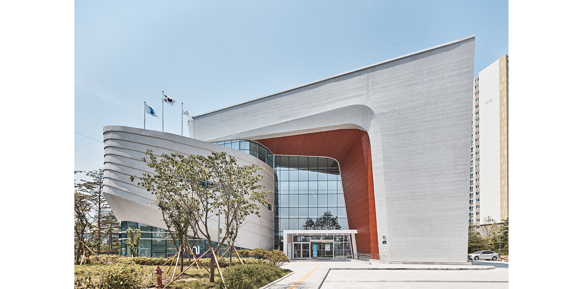 하남시 미사도서관（下南시美沙图书馆,音译）丨디엔비건축사사무소（D&B建筑事务所,音译）-2