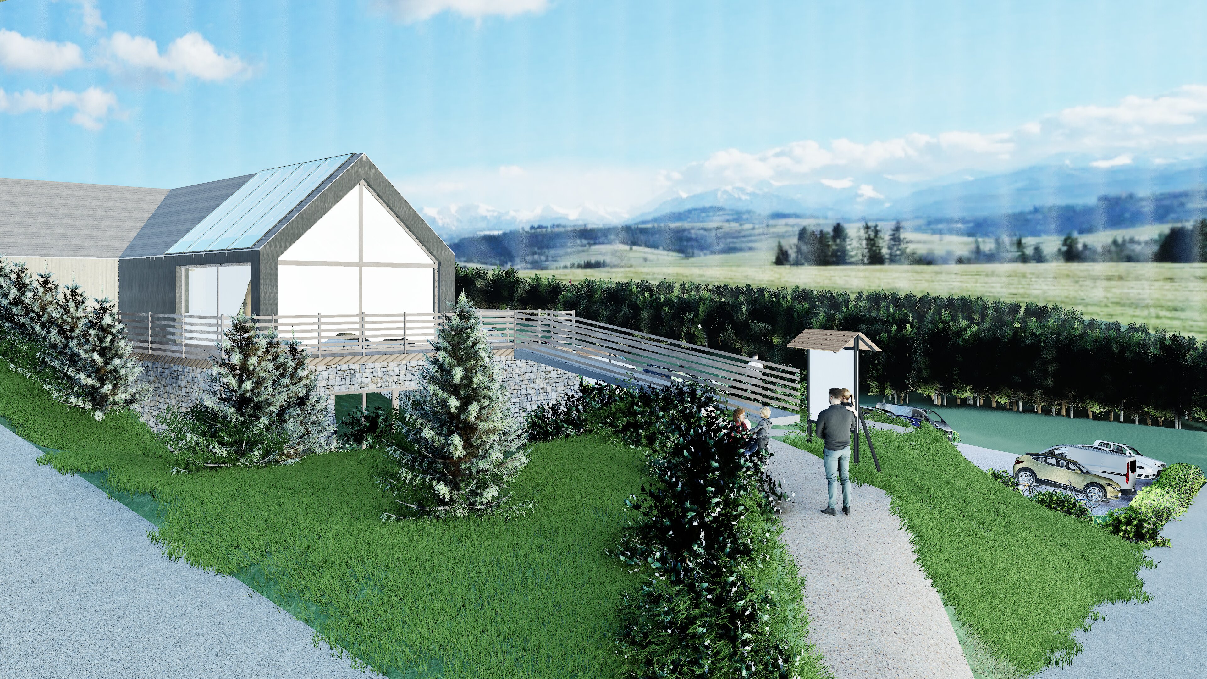 Jabłonka自行车道观景台项目-2