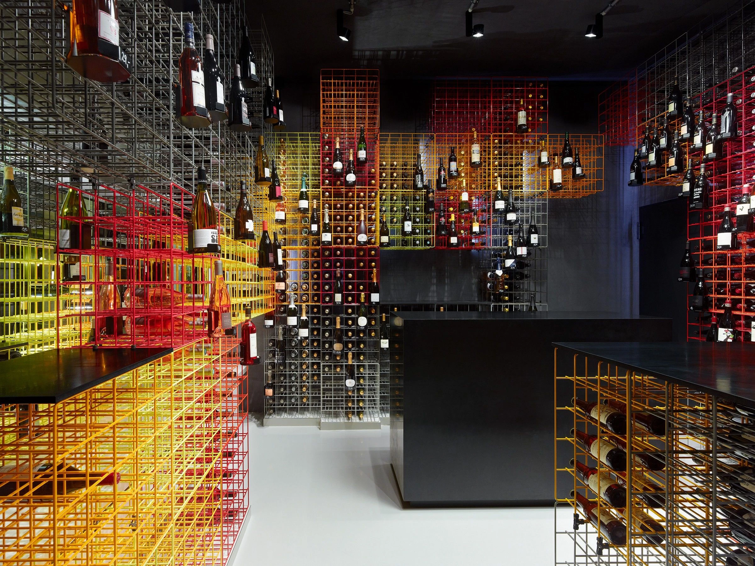 德国现代葡萄酒商店,"网格"创新展示方式-10