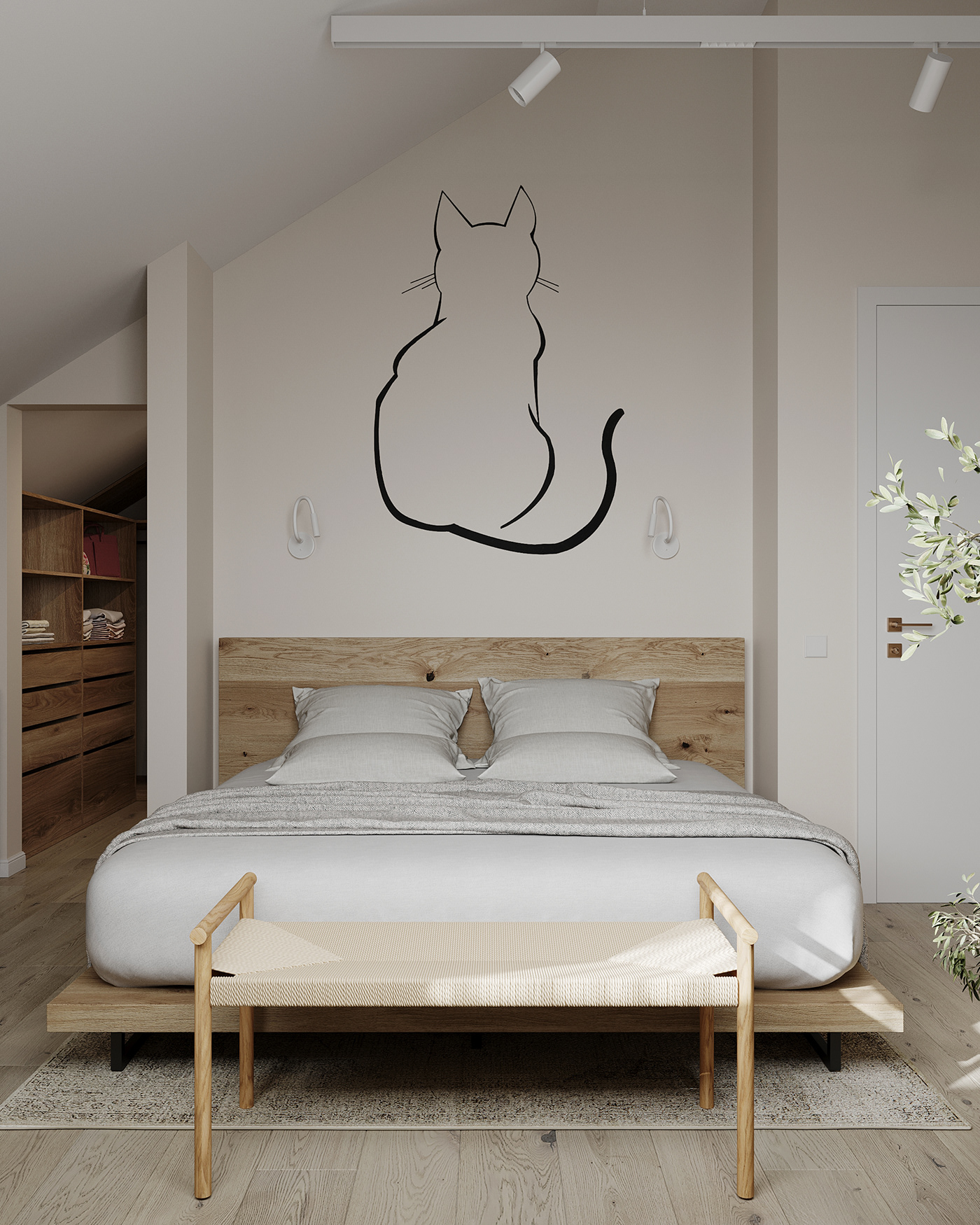 舒适温馨的卧室设计丨sheludkoalexandra-2