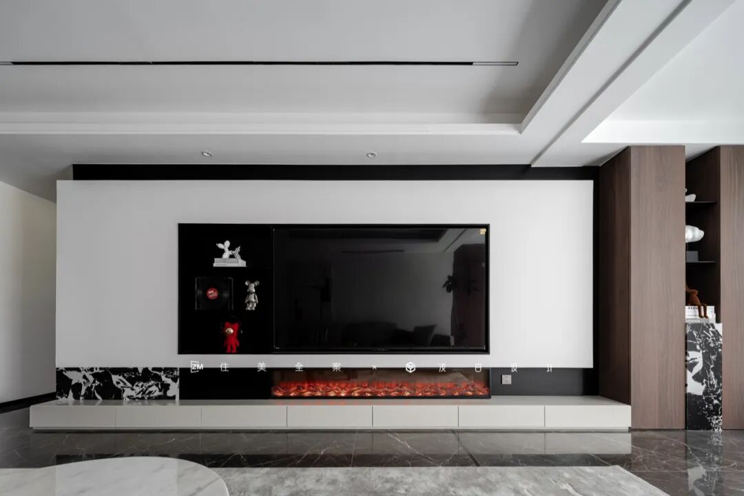 将185㎡精装房雕琢成现代意式质感居所丨住美全案&浅白设计-40