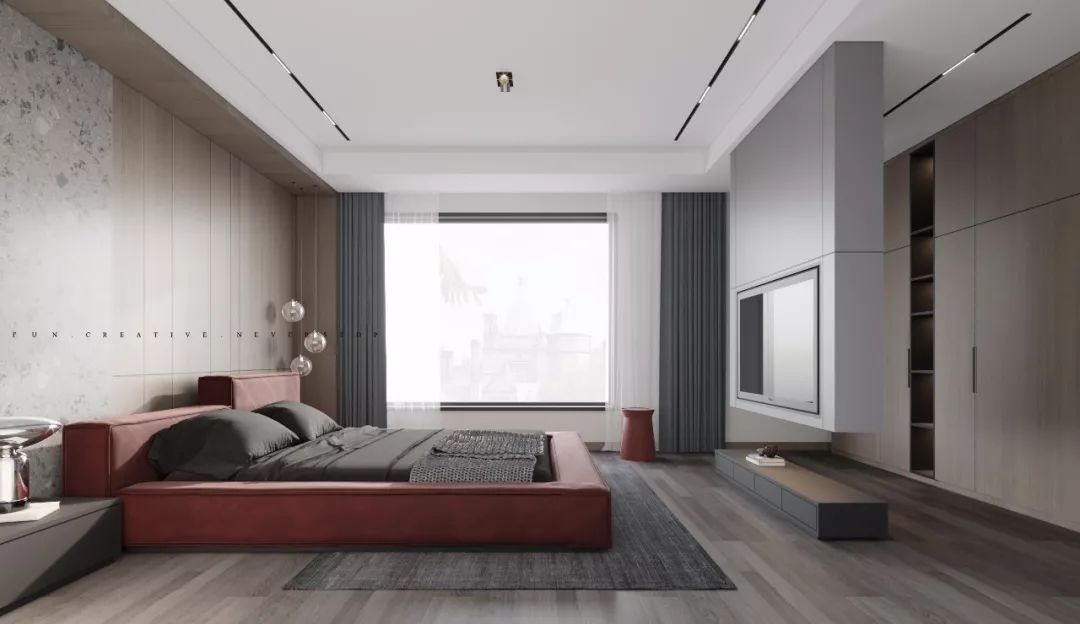 绍兴融创越州府现代大平层 | 双倍空间,大胆用色-31