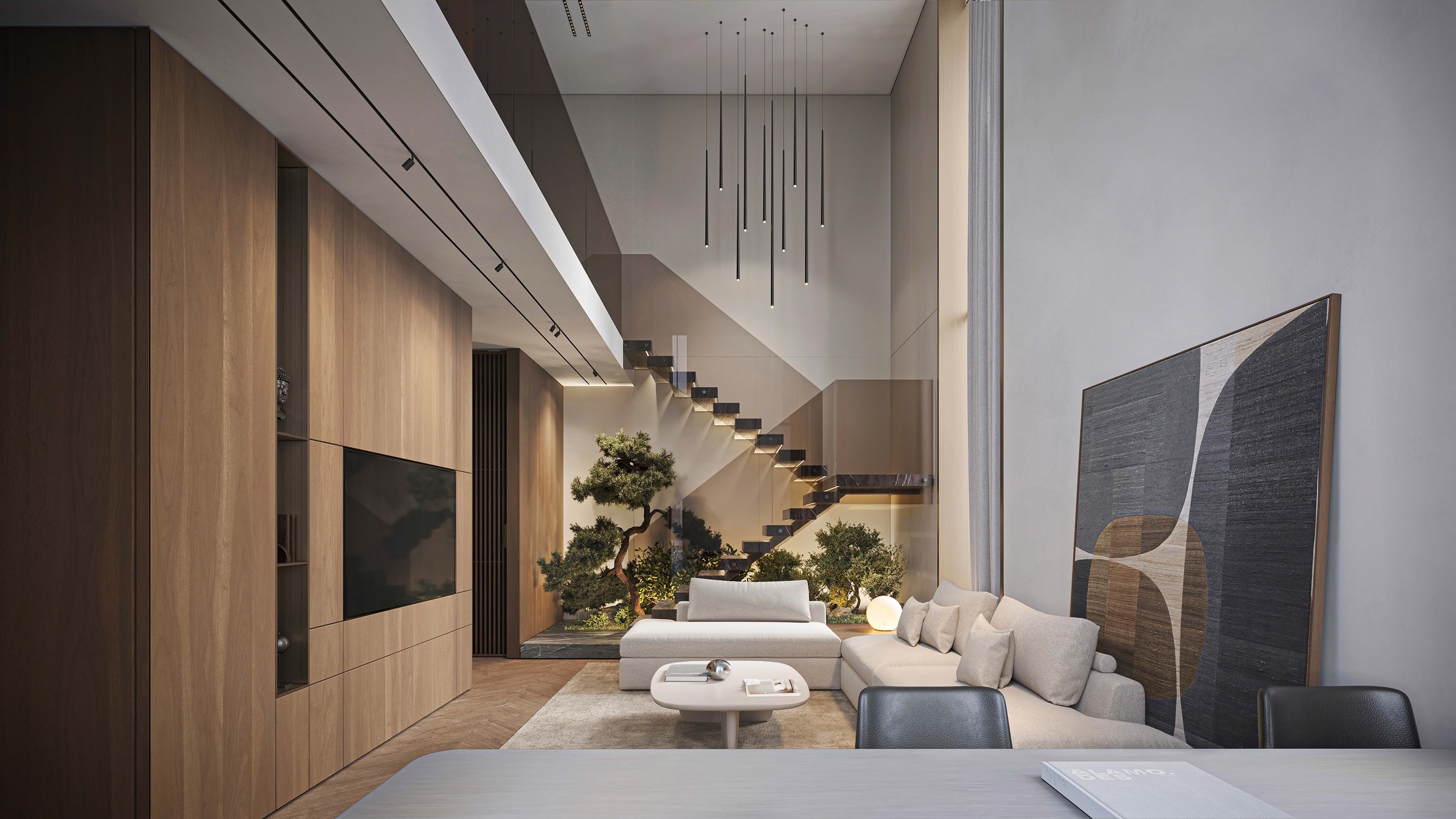 74平 复式公寓设计方案-1