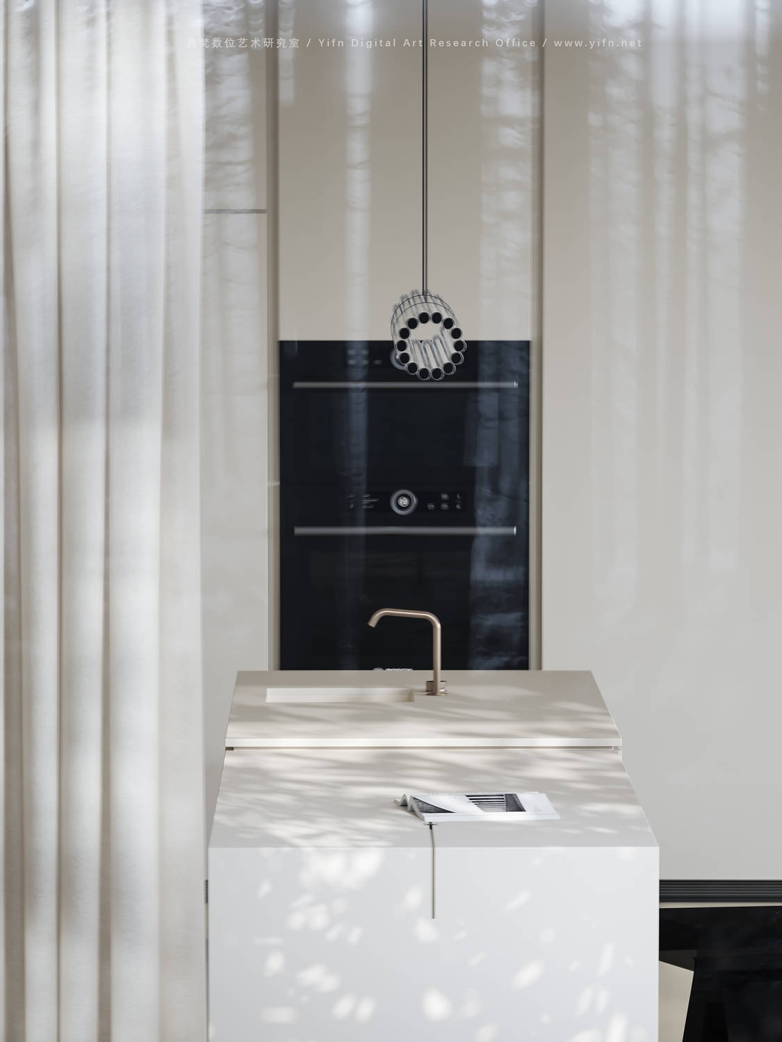 现代奶油风住宅|易梵视觉-12