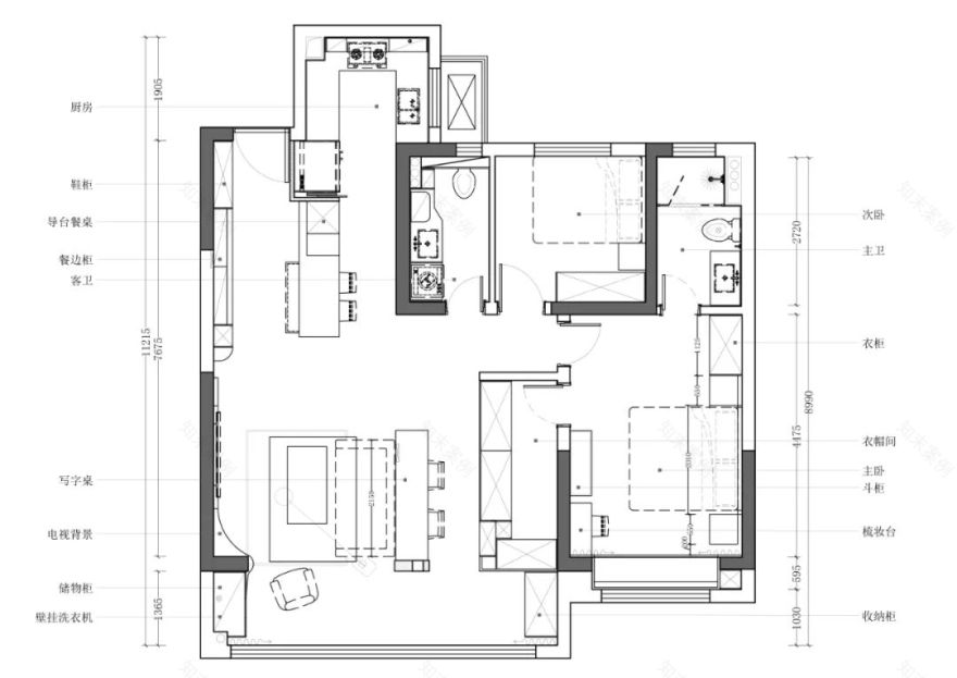 《曼绰》精装房改造丨中国南京丨熹维设计-18