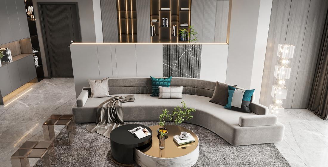 无界  光与影的交错 · 优雅家居空间设计丨云端点墨设计-8