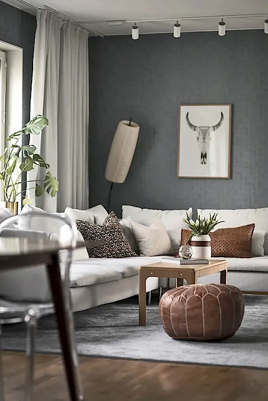 瑞典家庭公寓的色彩碰撞-4