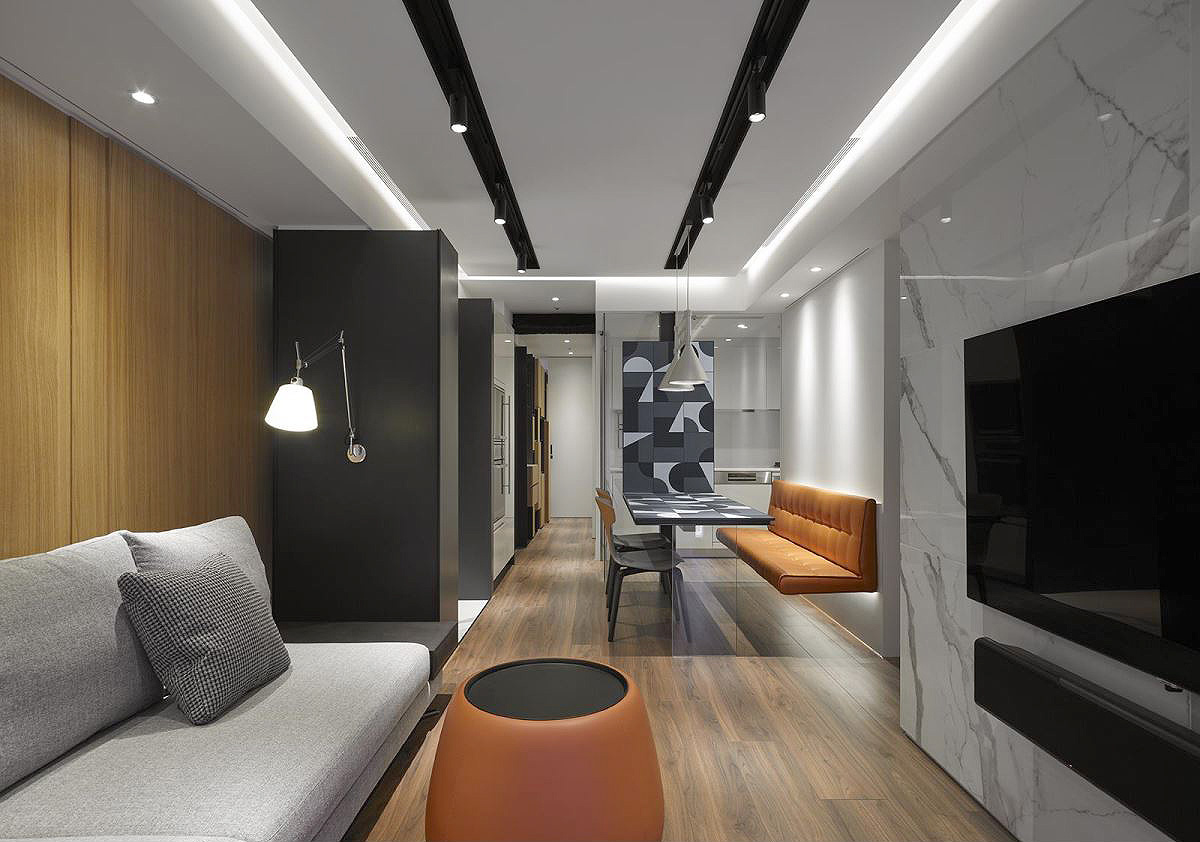 现代简约风住宅，演绎 78㎡空间美学-2