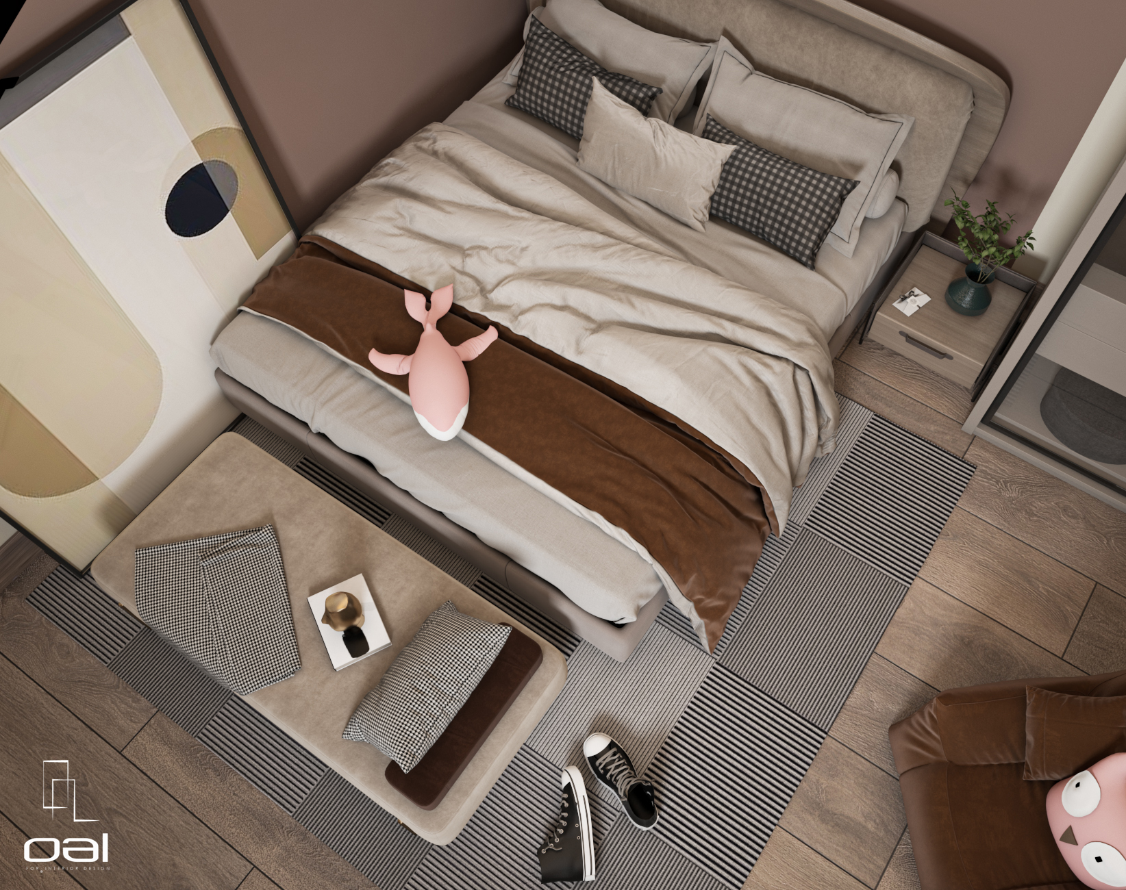 女孩卧室带浴室设计丨埃及丨OMNIA NASR AL SHAER-7