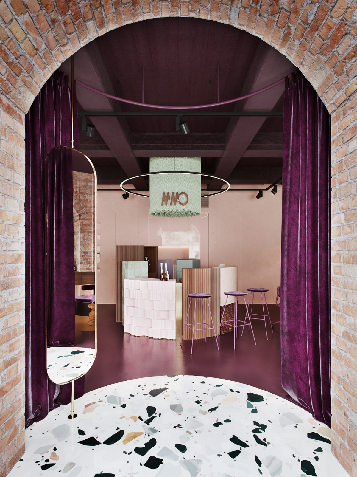 A.T.O Studio丨理发店丨COLOR 莫斯科55m²美容沙龙  ATO Studio-11